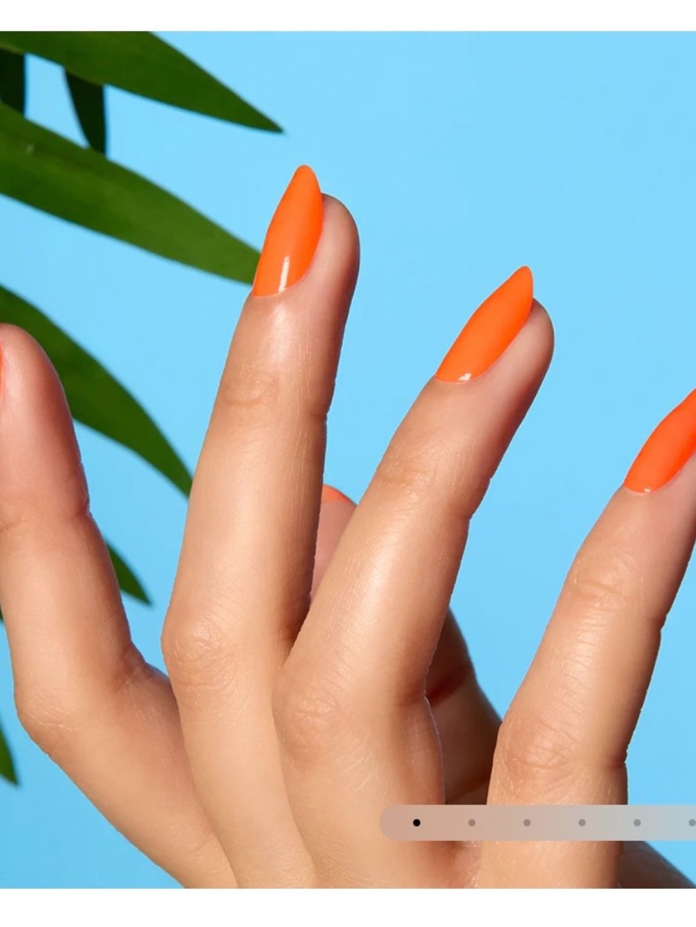 Bright Orange Nail Polish Strips